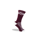 Grumpy Monkey Skater Maroon Socks