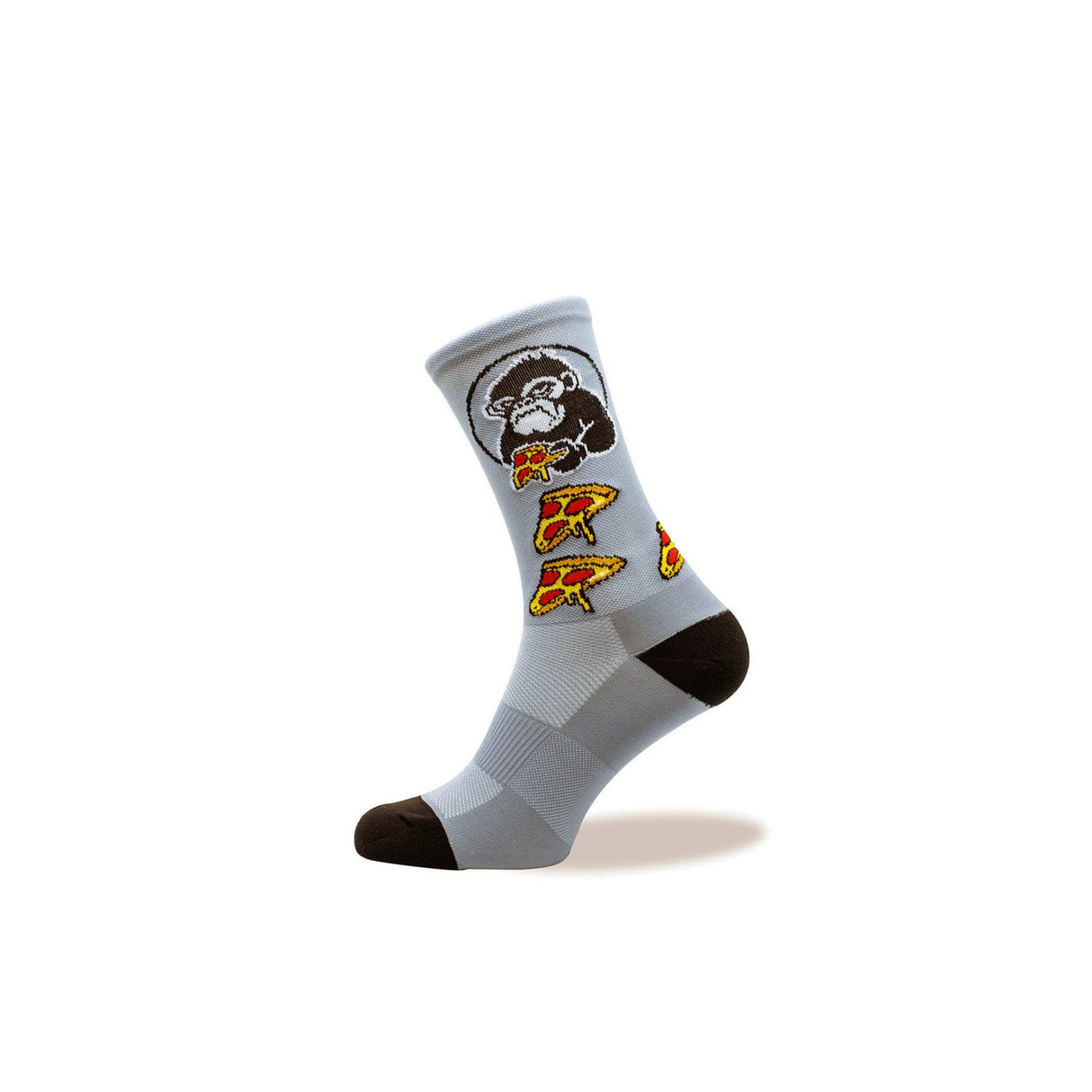 Grumpy Monkey Pizza Socks