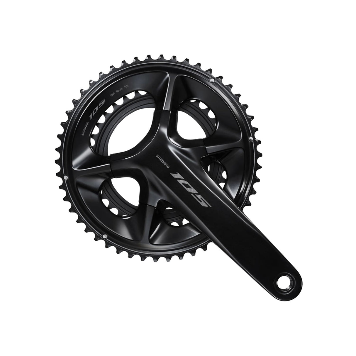 Shimano 105 12-Speed Black 170mm Crankset FC-R7100