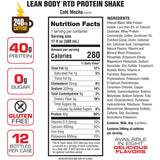 Lean Body Ready-to-Drink Protein Shake Cafe Mocha (12 x 500ml)
