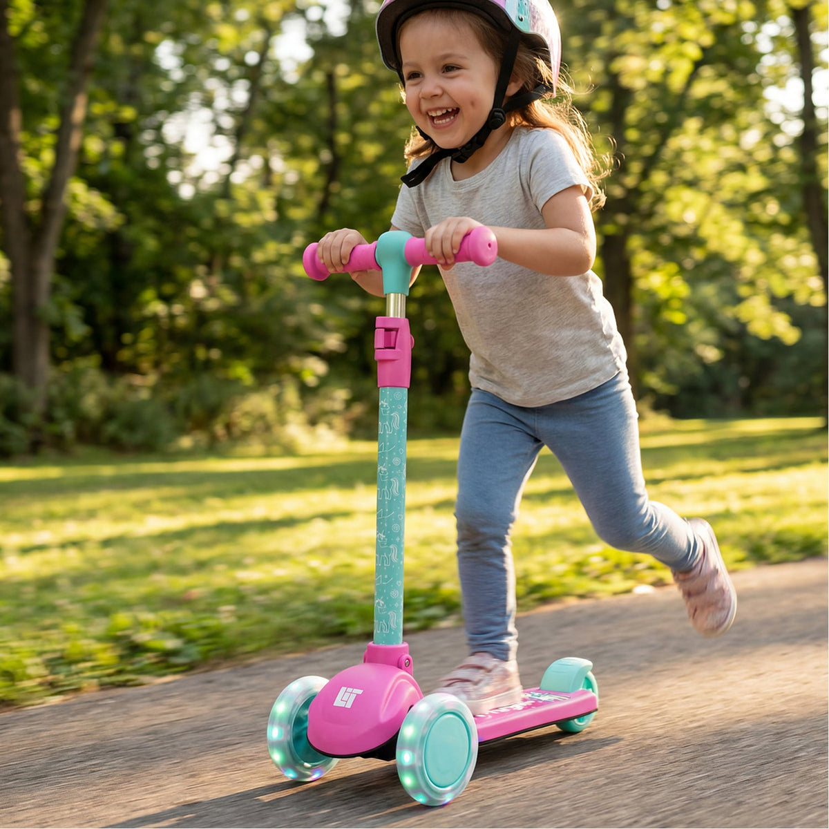 LiT Unicorn 3 Wheel Scooter