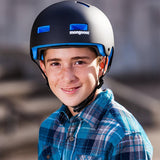 Mongoose Youth Black Hardshell Helmet - Blue Foam