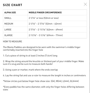 Finis Manta Paddles