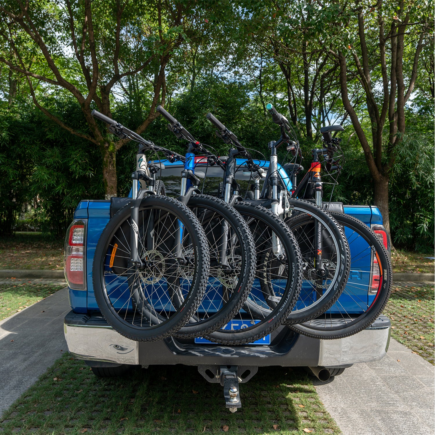 Tailgate store bicycle carrier