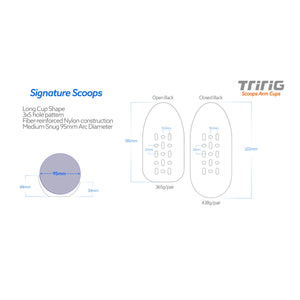 TriRig Signature Open Back Arm Cups