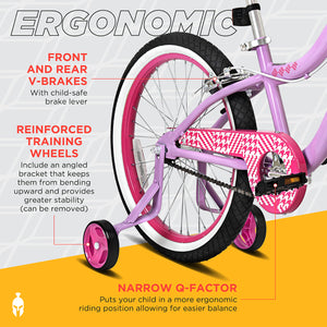 Spartan 20" Serena Bicycle w/ Training Wheels