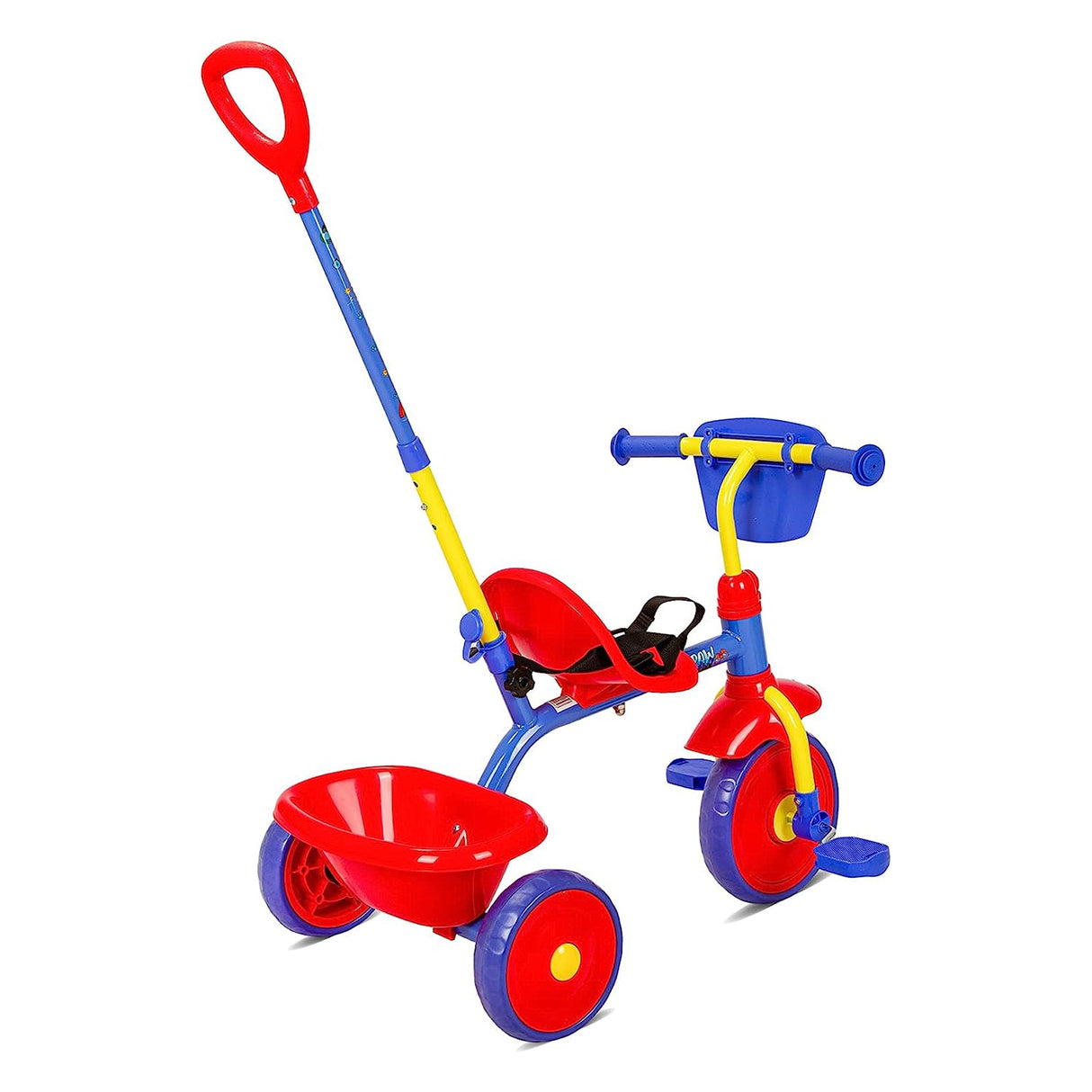 Spartan Paw Patrol Boys Tricycle with Pushbar