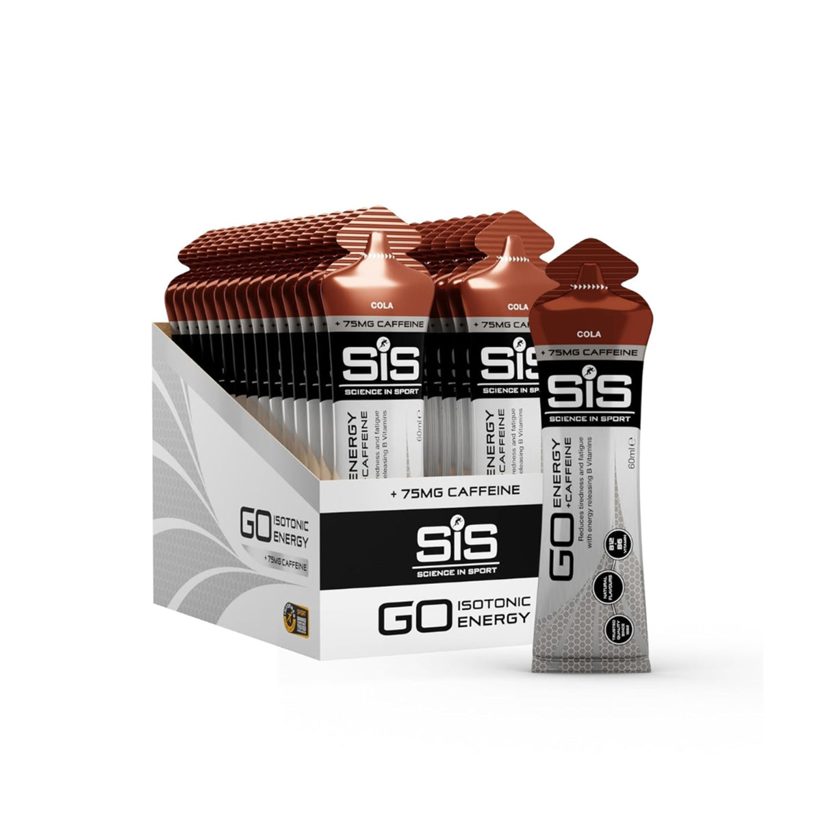 SiS Go Isotonic Energy + Caffeine Gels (30 x 60g)