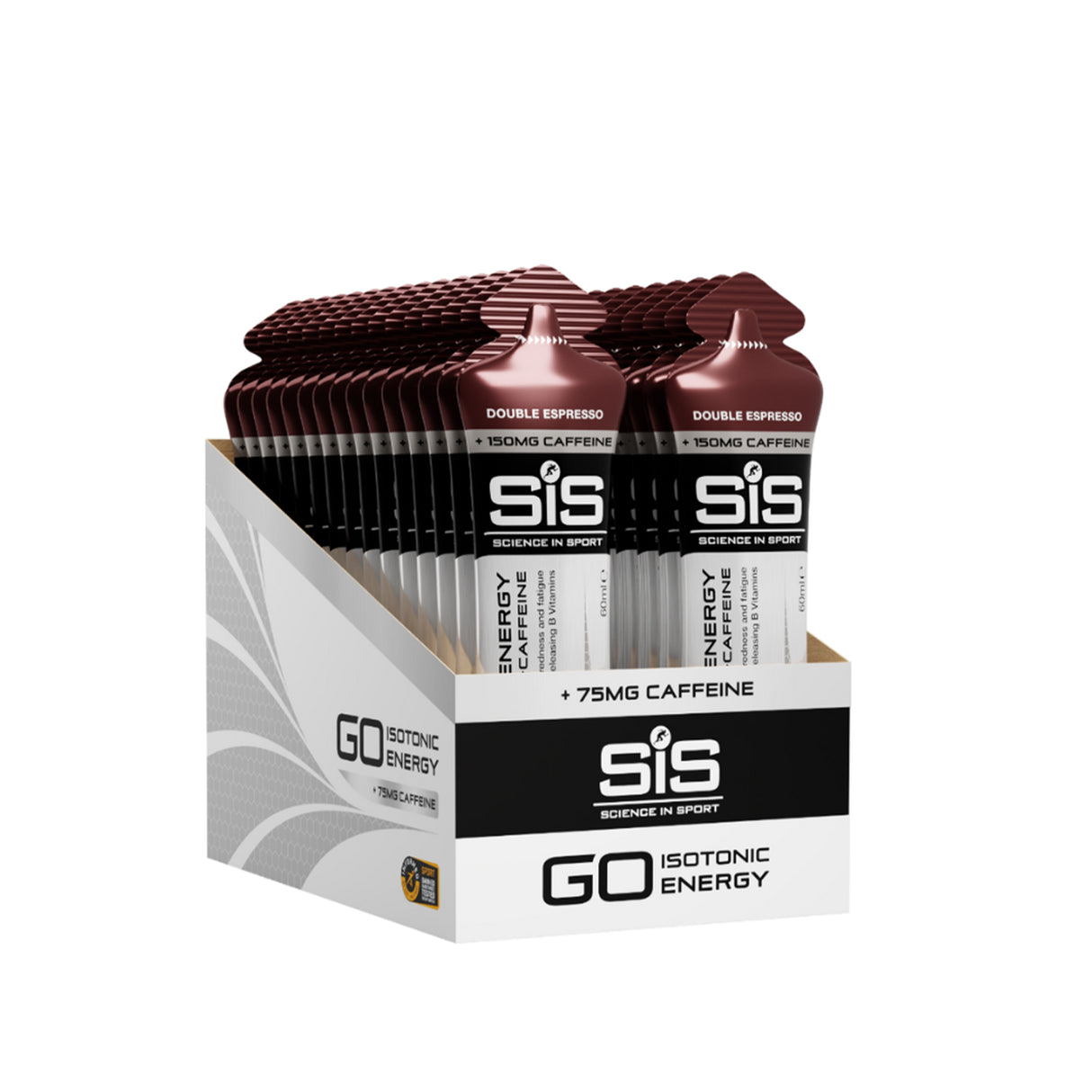 SiS Go Isotonic Energy + Caffeine Gels (30 x 60g)