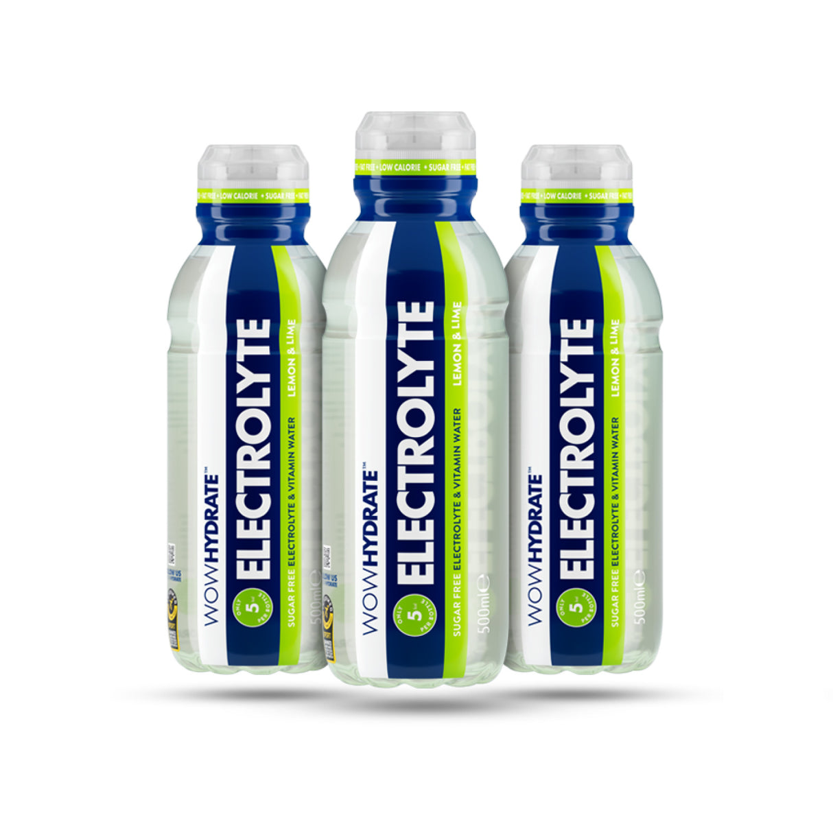 WOWHydrate Electrolyte - Lemon & Lime (12 x 500ml)