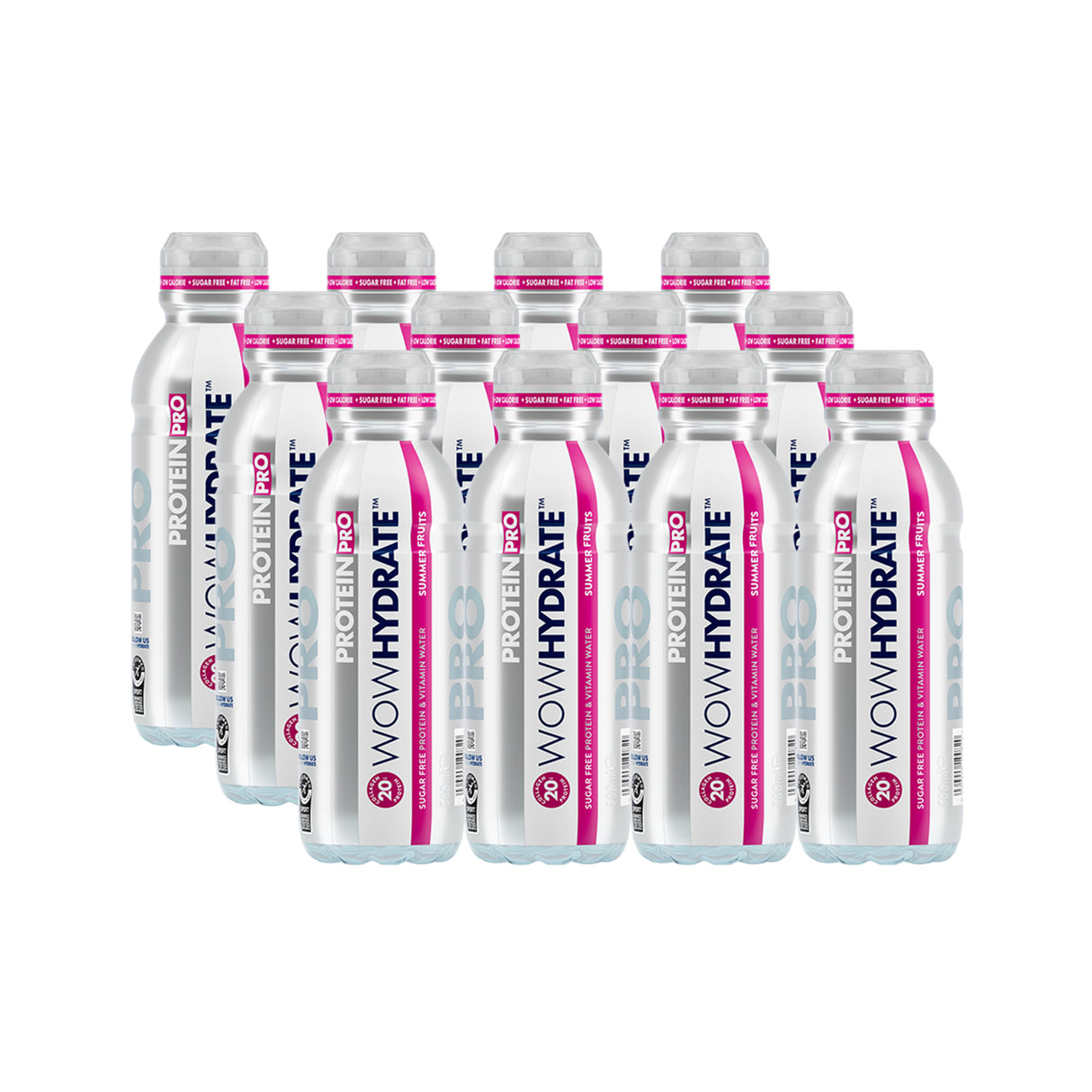 WOWHydrate Protein PRO Water - Summer Fruits (12 x 500ml)