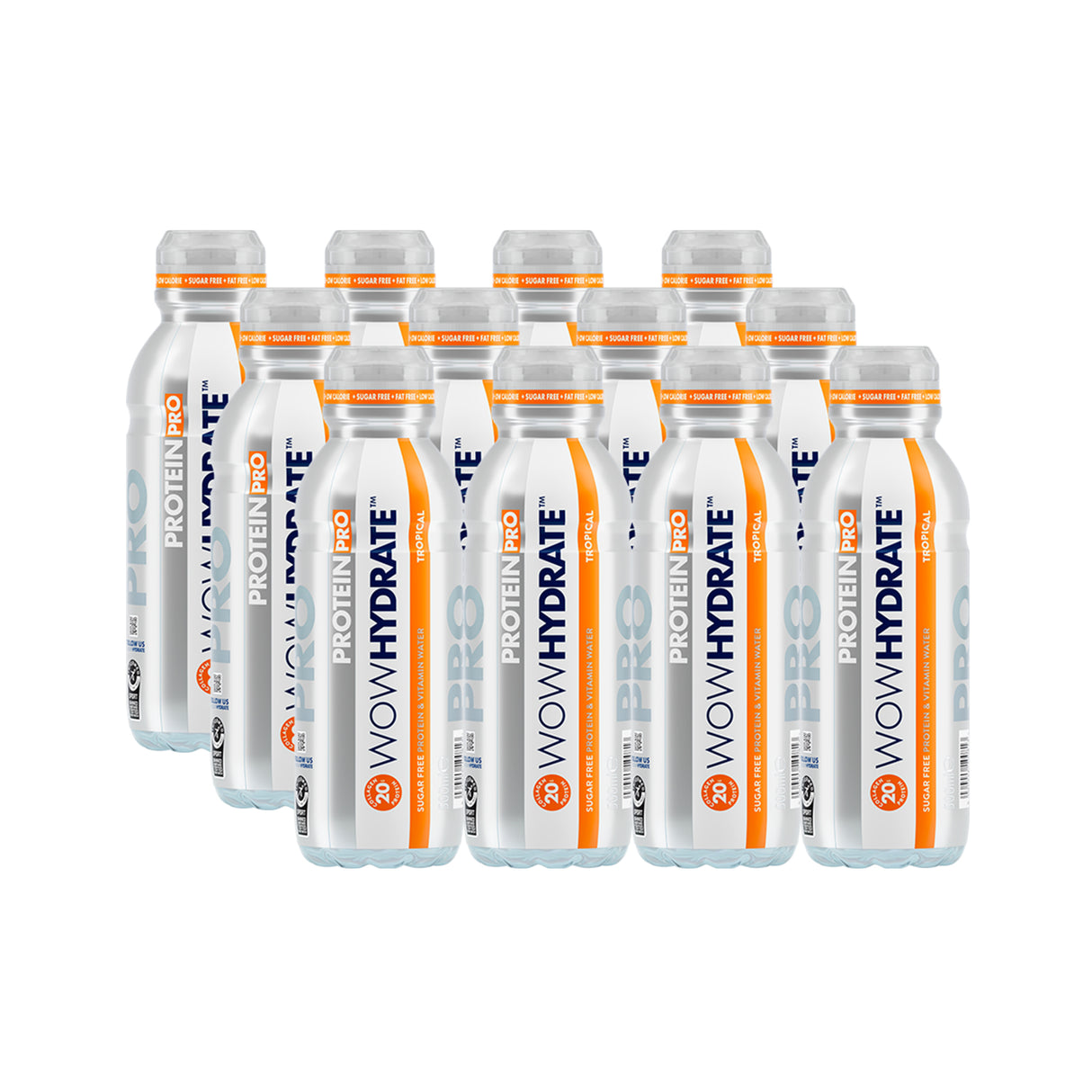 WOWHydrate Protein PRO Water - Tropical (12 x 500ml)