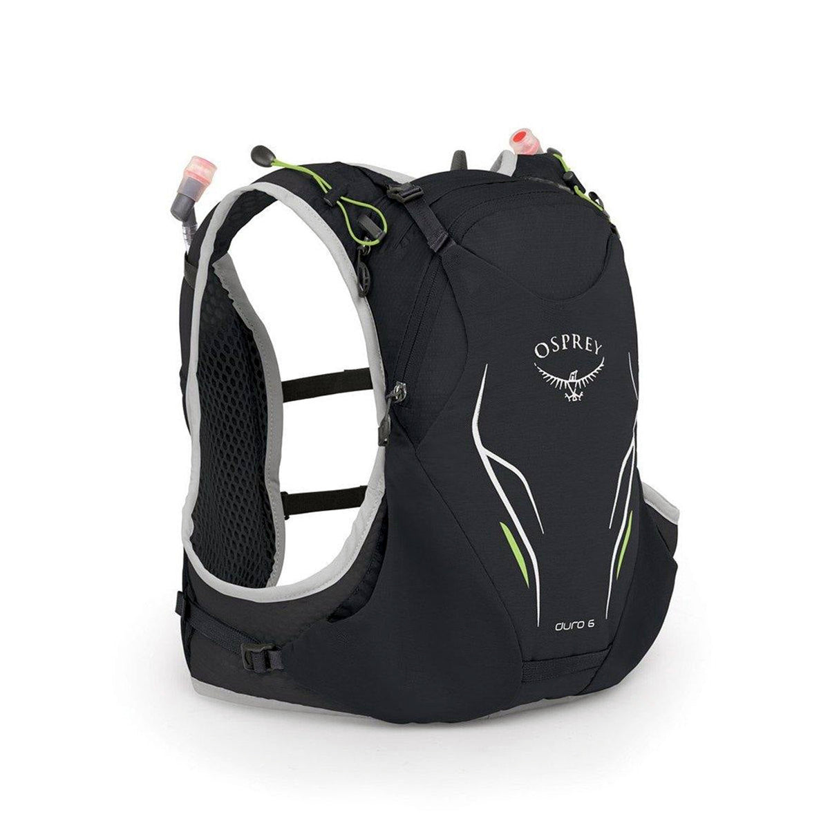 Osprey Duro 6 with Soft Flasks - Alpine Black