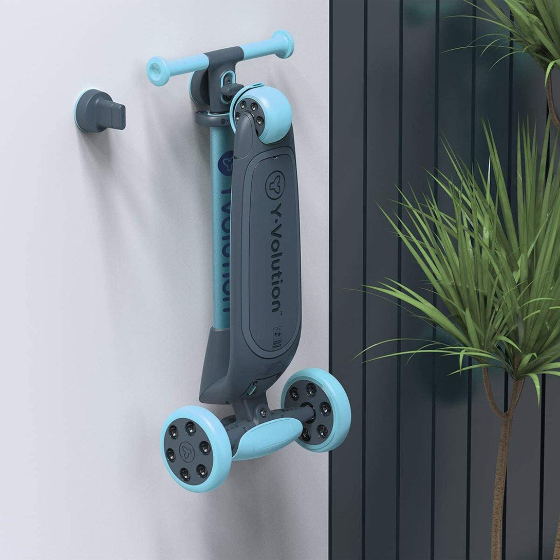 Yvolution Y Glider Nua Foldable Kick Scooter - Blue - Cycle Souq 