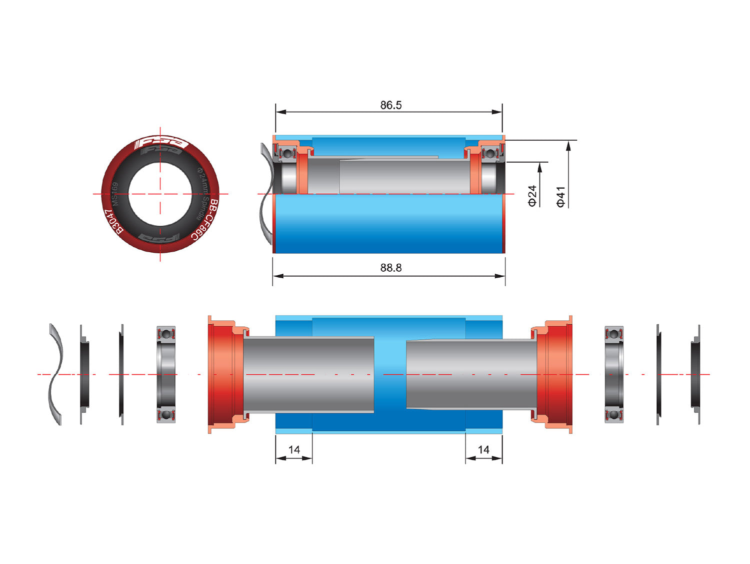 FSA BB CK M/EXO To PF86 CF86/SLE/CZ