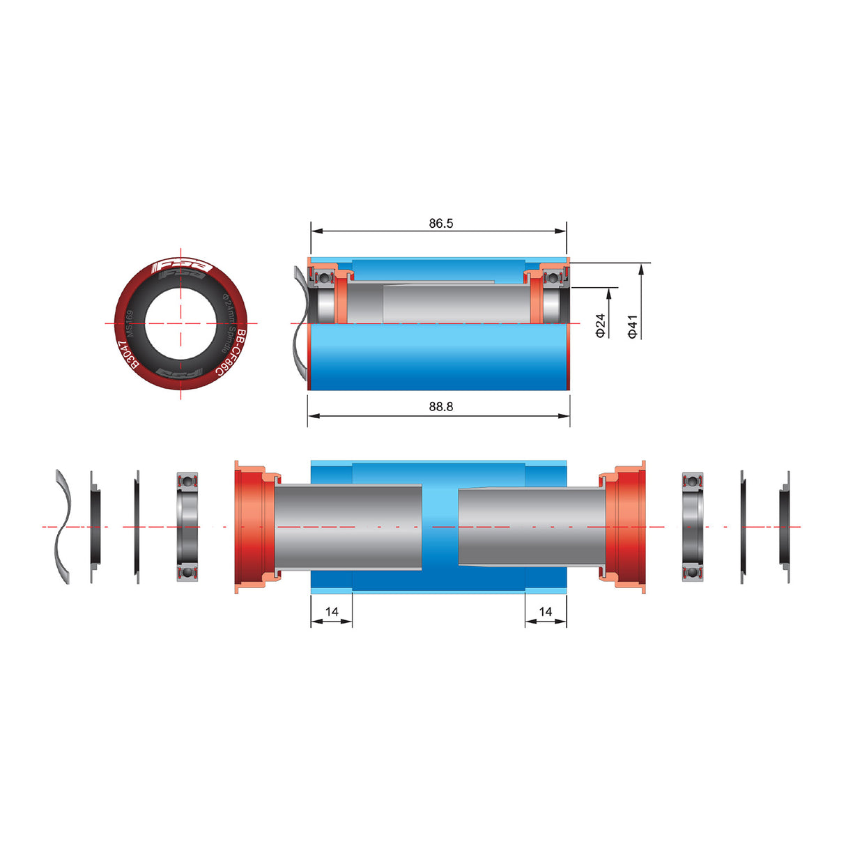 FSA BB CK M/EXO To PF86 CF86/SLE/CZ