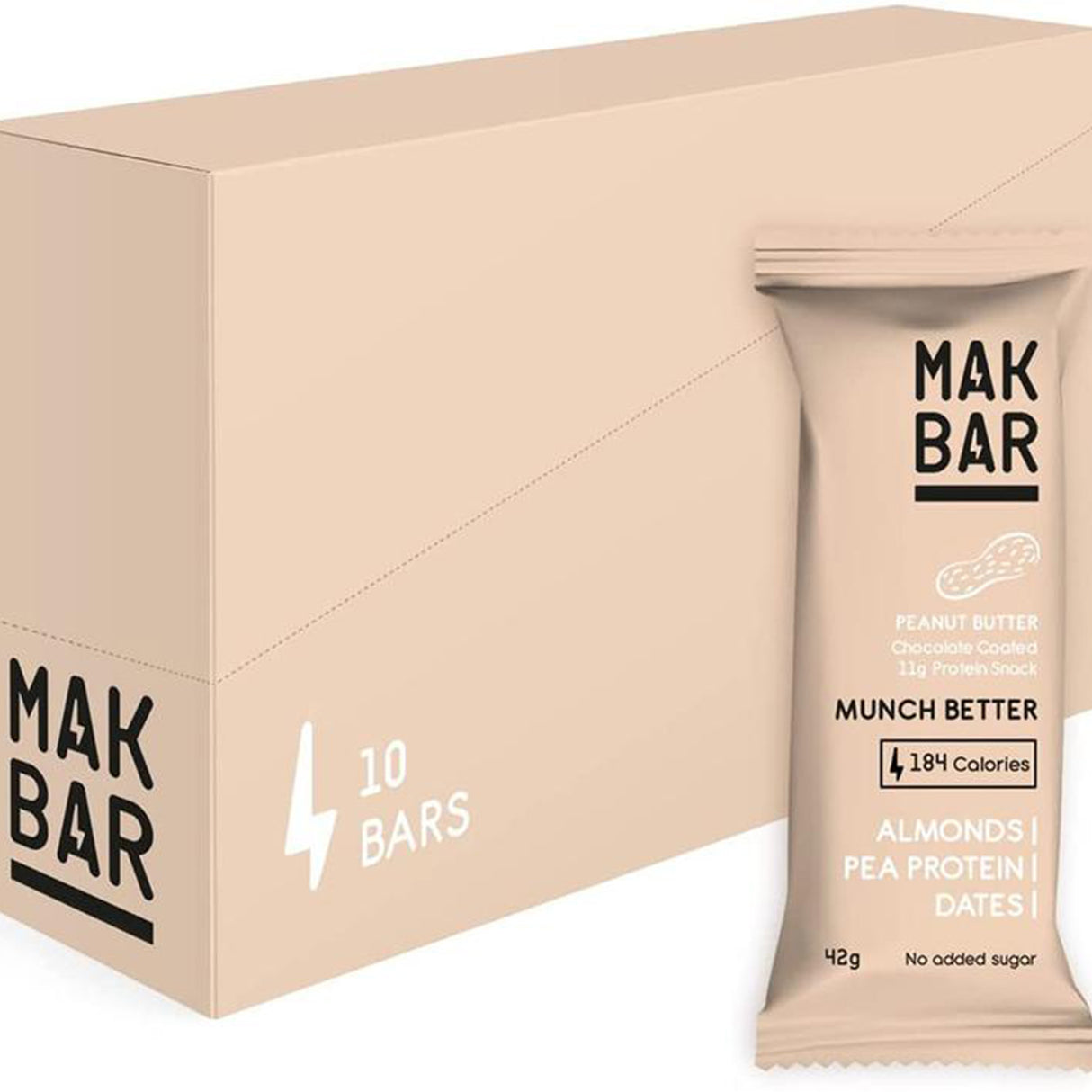 Mak Bar Peanut Butter Protein Bar (10 x 42g)