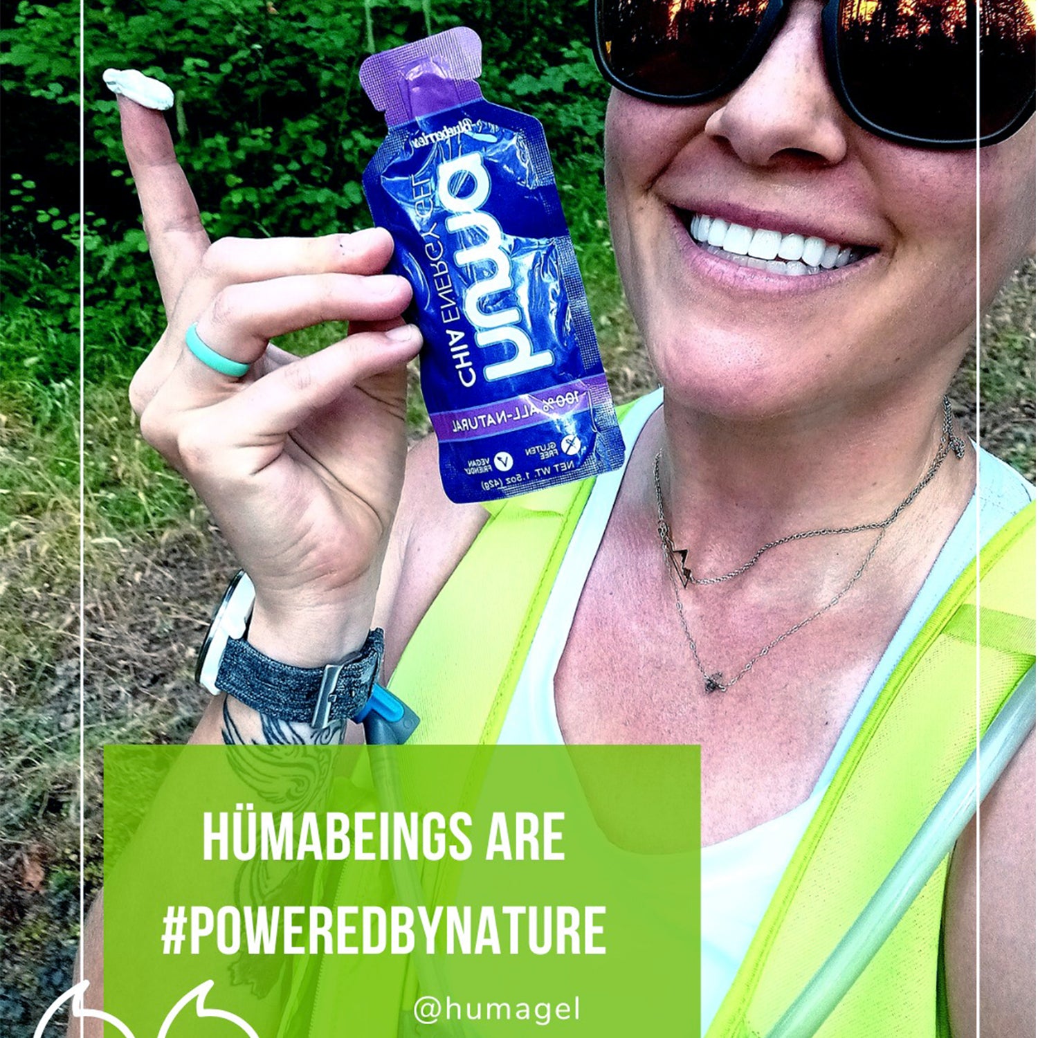 Huma Energy Gels Original Blueberries (24 x 36g)