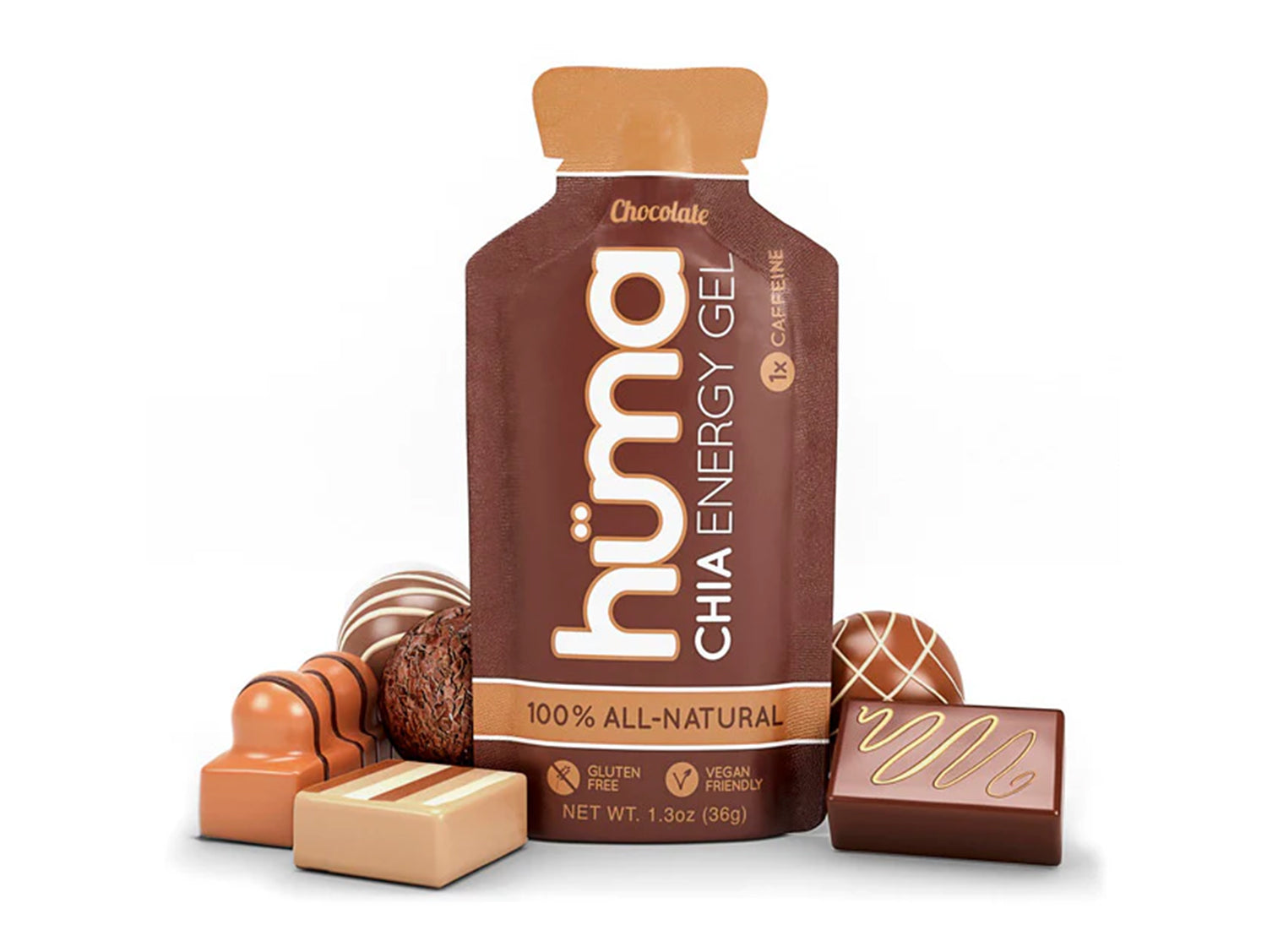 Huma Energy Gels Original  Chocolate (24 x 36g)