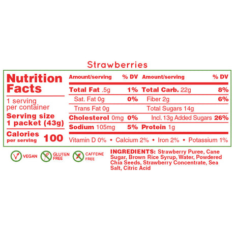 Huma Energy Gels Original Strawberries (24 x 36g)