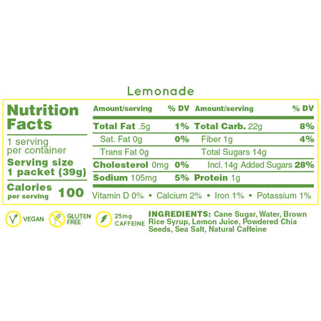 Huma Energy Gels Original Lemonade (24 x 36g)