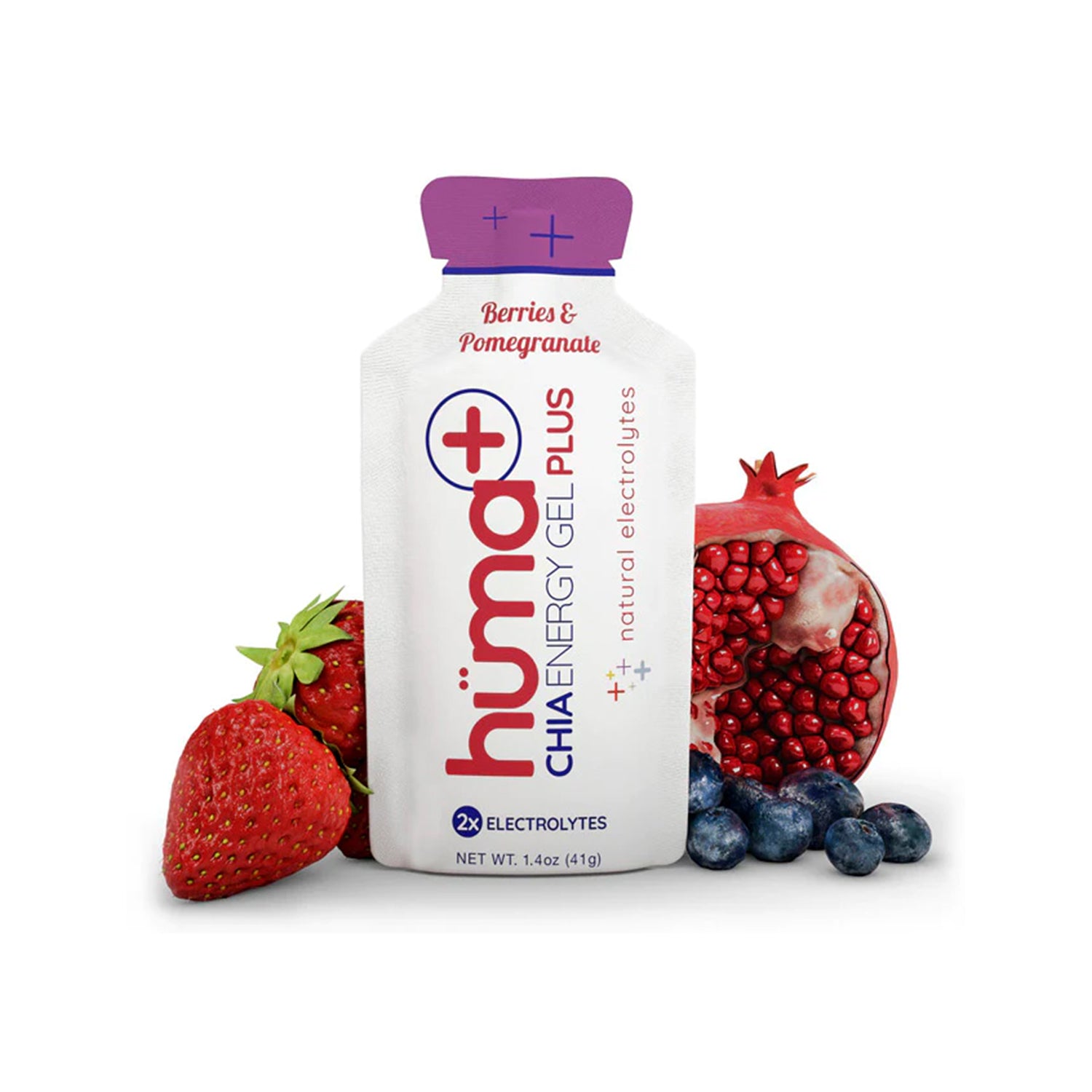 Huma Energy Gels Plus Berries Pomegranate (24 x 36g)