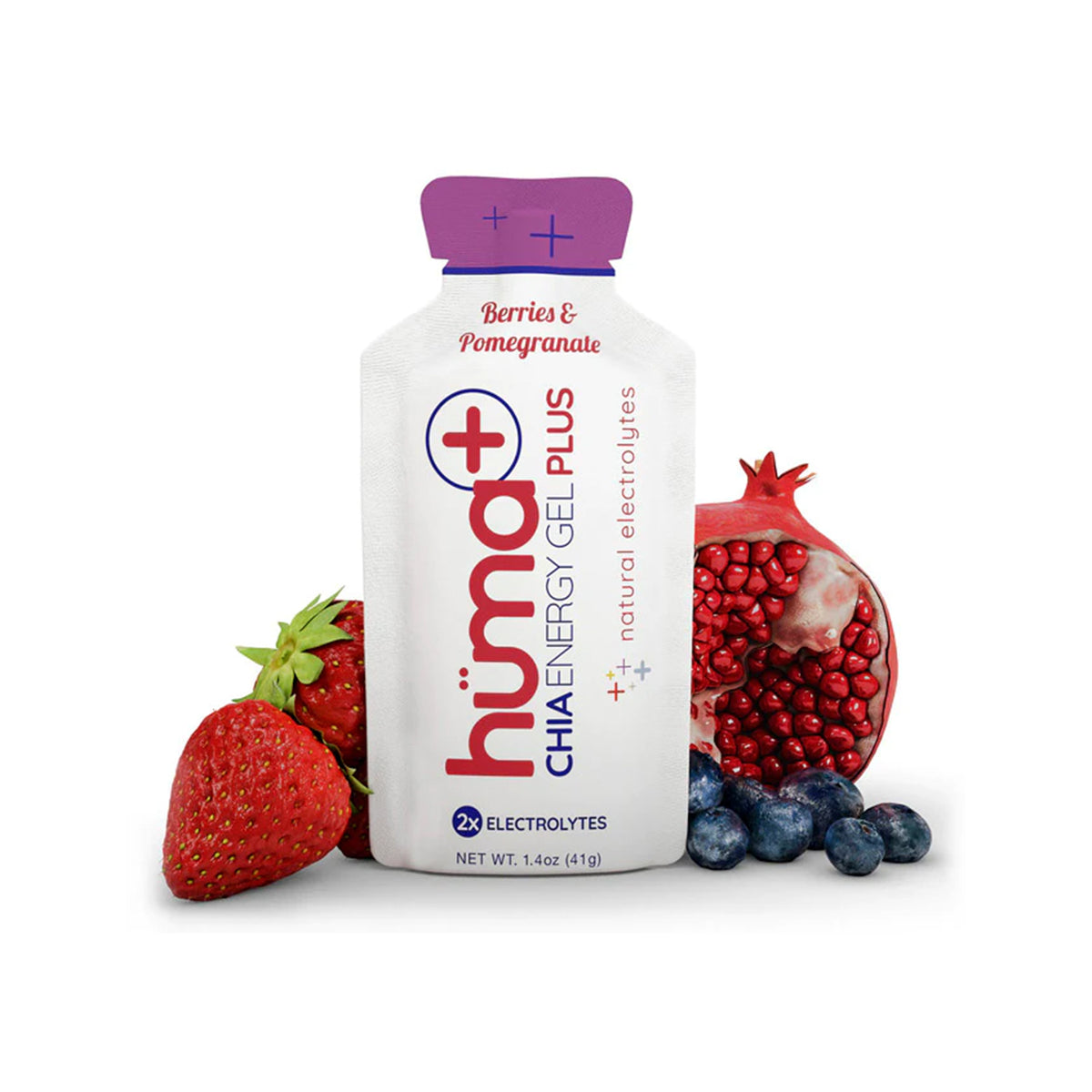 Huma Energy Gels Plus Berries Pomegranate (24 x 36g)