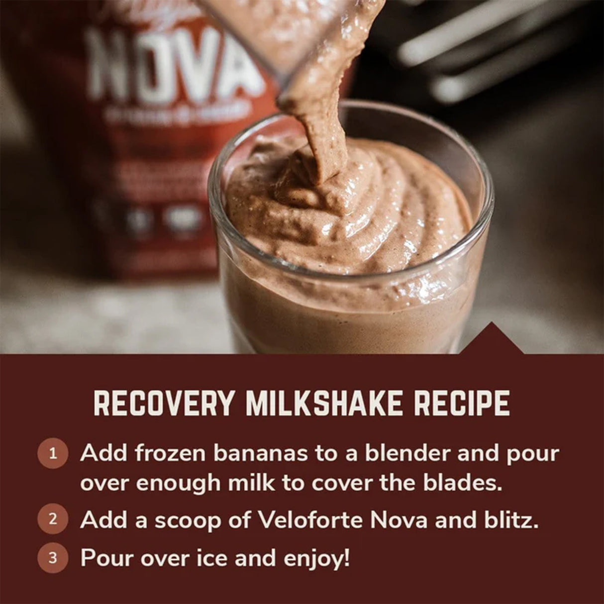 Veloforte Nova - Recovery Protein Shake Banana & Cocoa