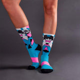 Grumpy Monkey Tuxedo Pink Socks