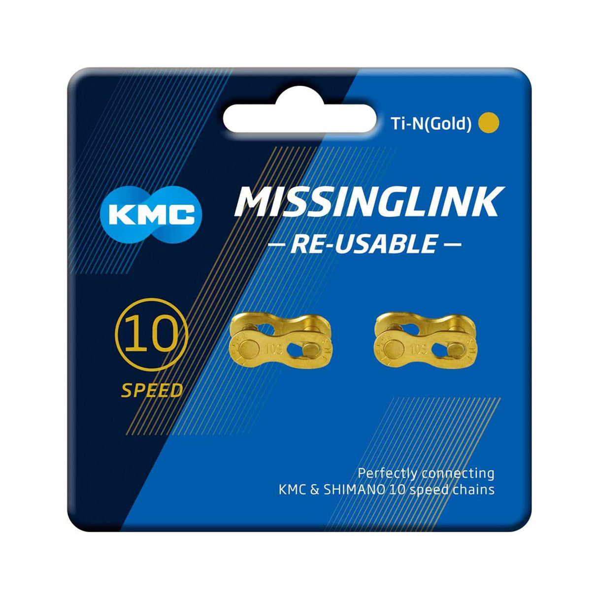 KMC CL559R Ti-N Missing Link 10 Speed Gold 2 Pairs