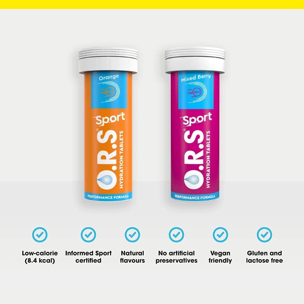 O.R.S Sport Hydration Tablets Orange (6 x 24 Tabs)