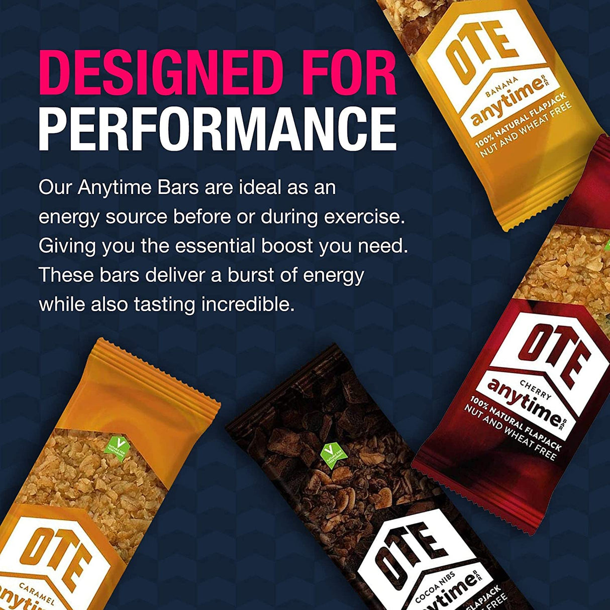 OTE Sports Anytime Bar - Apple Cinnamon (16 x 62g)