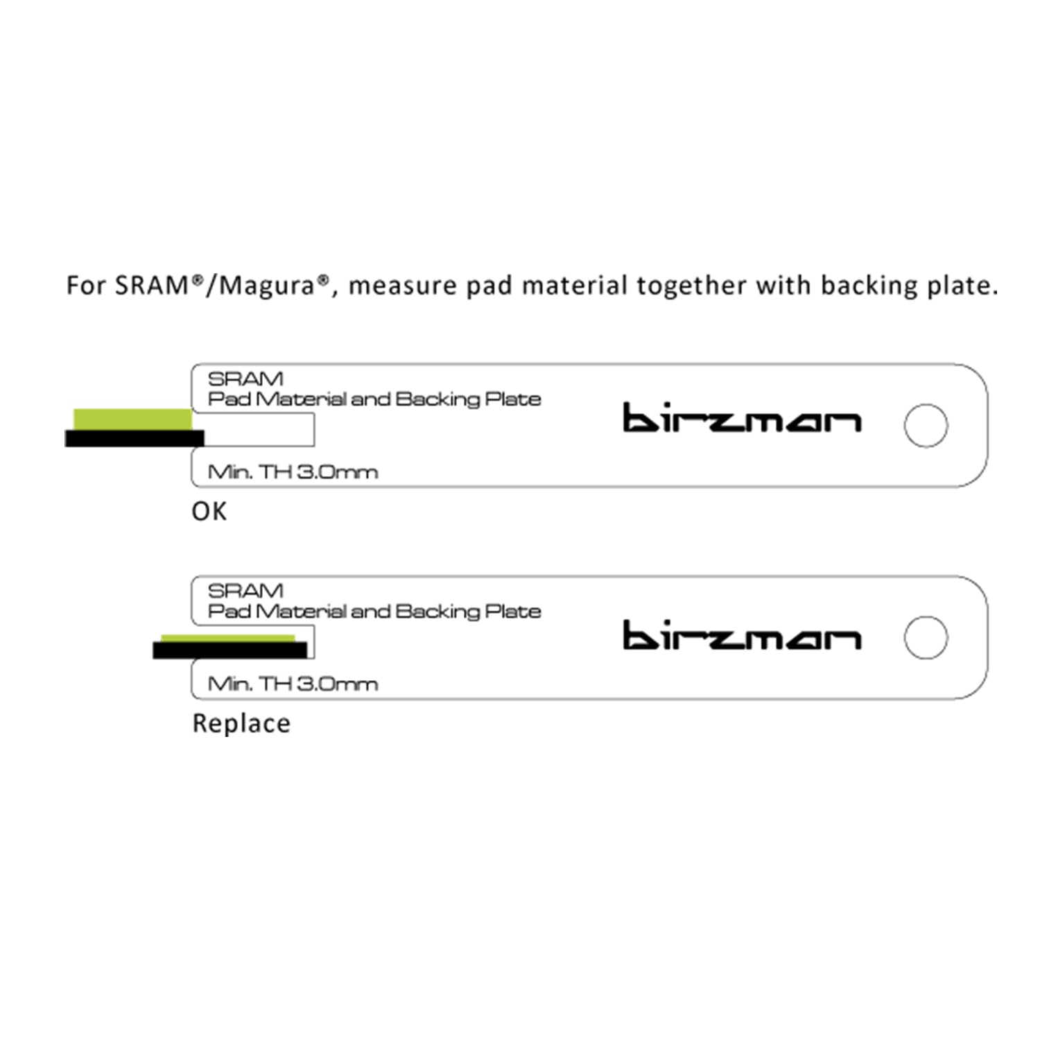 Birzman Brake Pad Wear Indicator