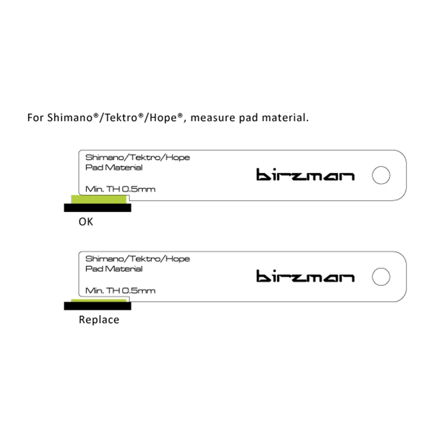 Birzman Brake Pad Wear Indicator