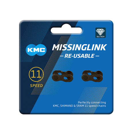 KMC CL555R DLC Missing Link 11 Speed Black 2 Pairs