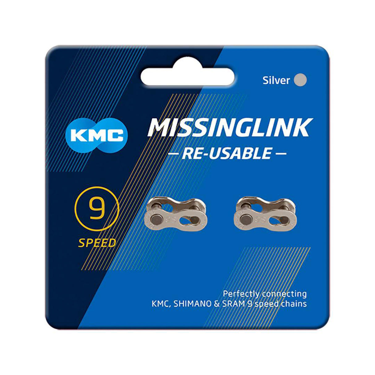 KMC CL566R Missing Link 9 Speed Silver 2 Pairs