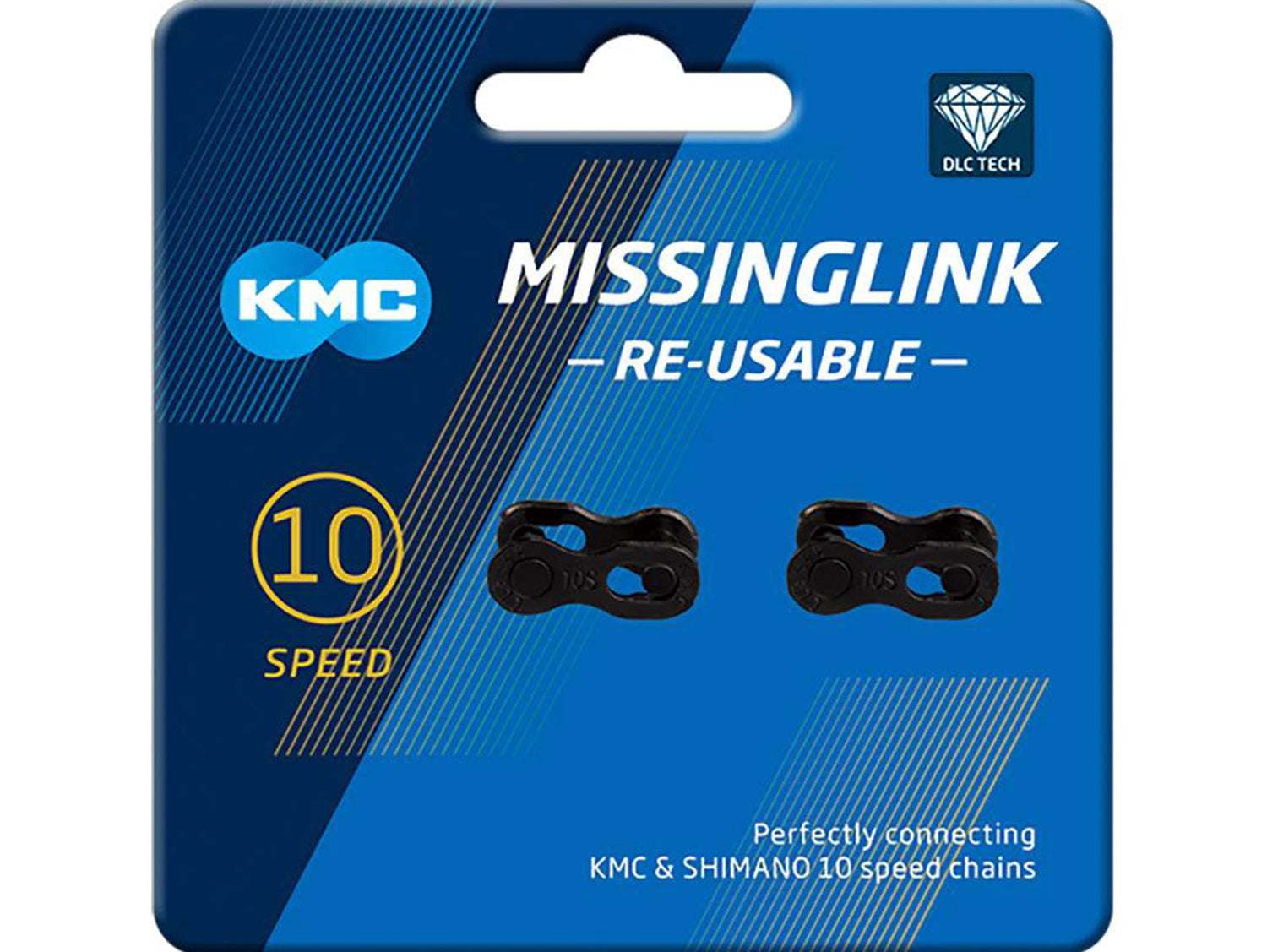 KMC CL559R DLC Missing Link 10 Speed Black 2 Pairs