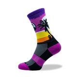 Grumpy Monkey Purple Island Socks