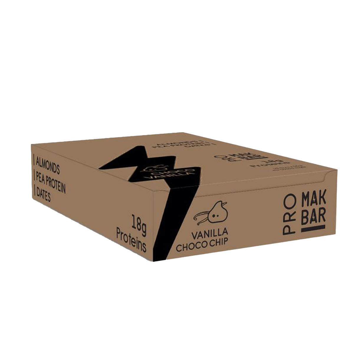 Mak Bar PRO Vanilla Chocolate Chip Protein Bar (12 x 55g)