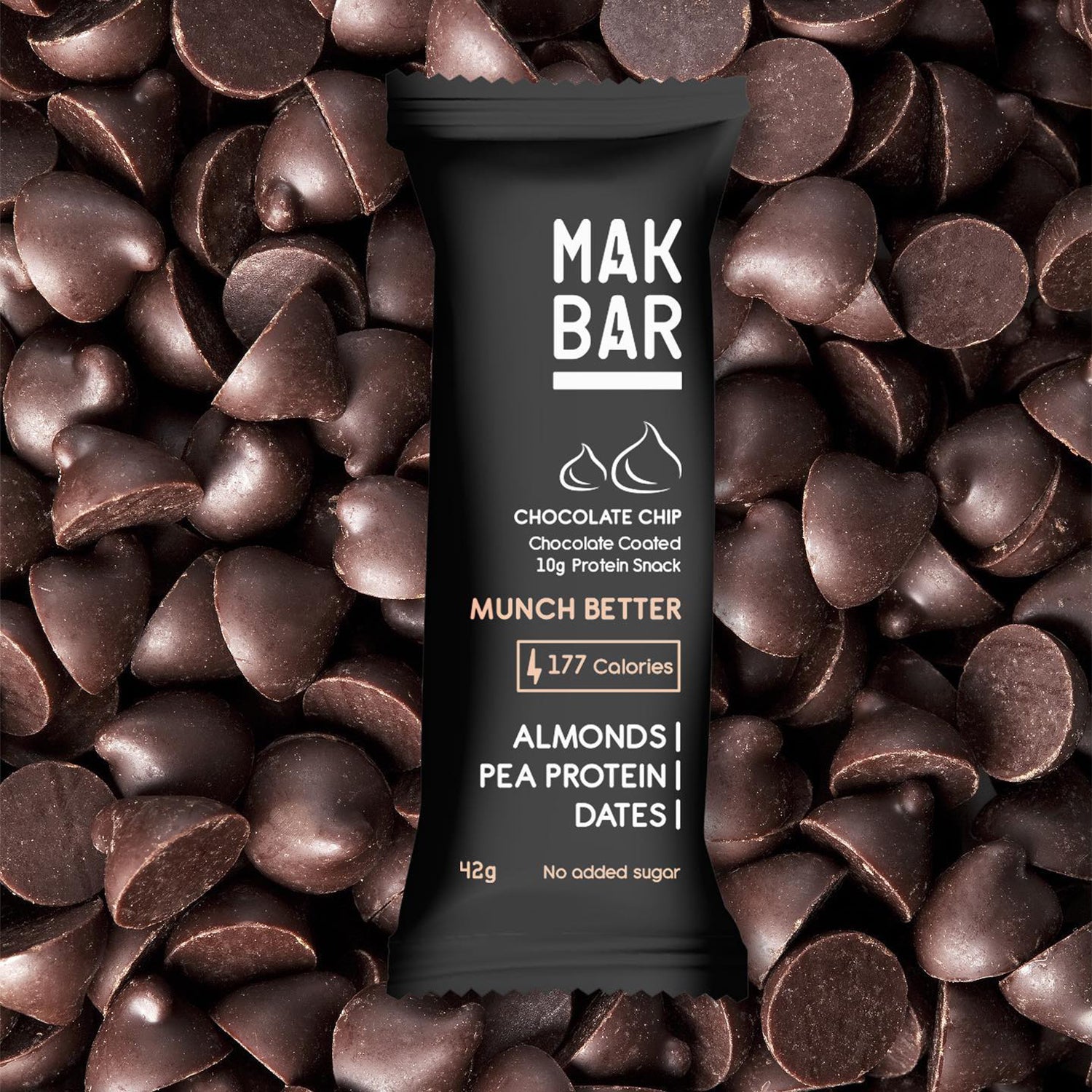 Mak Bar Chocolate Chip Protein Bar (10 x 42g)