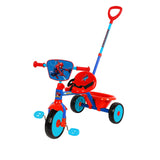 Spartan Marvel Spiderman Children's Tricycle with Pushbar
