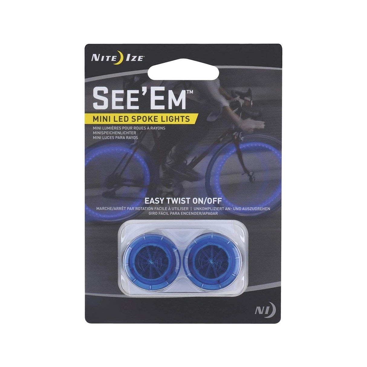 Nite Ize See'Em™ Mini LED Spoke Lights - 2 Pack - Blue - Cycle Souq 