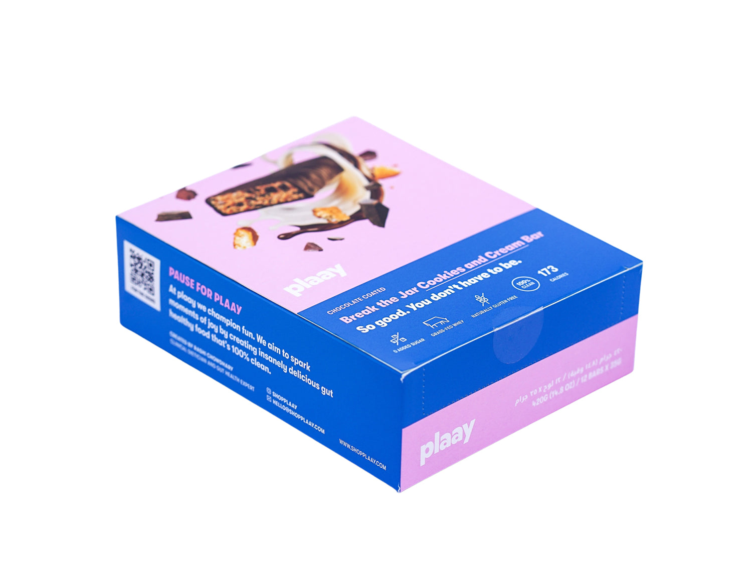 Plaay Cookies & Cream Bar (12 x 35g)