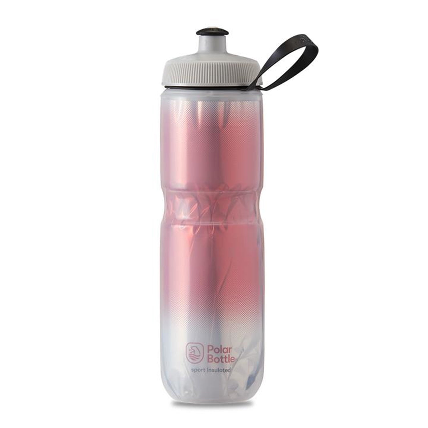 Polar Bottle 24oz Sport Fade Insulated - Red/Silver