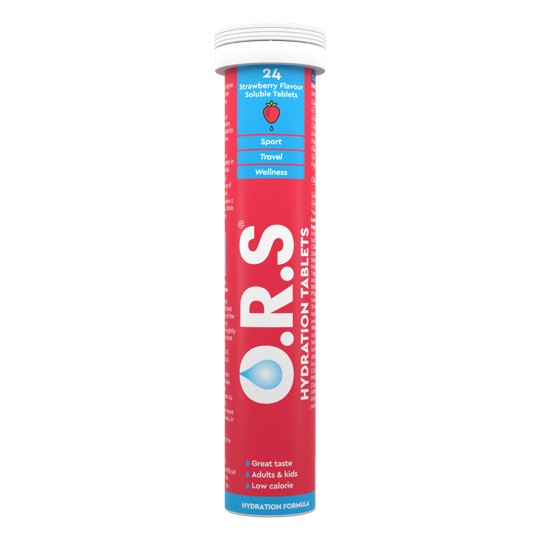 O.R.S Hydration Tablets Strawberry (6 x 24 Tabs)