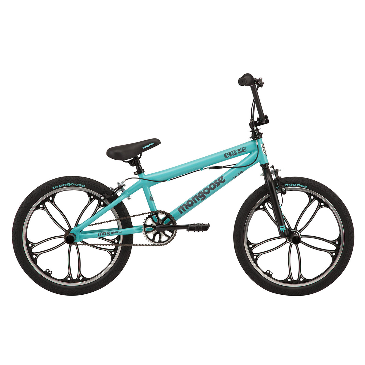 Mongoose 20" Craze Freestyle BMX Bike - Matte Mint Blue - Cyclesouq.com