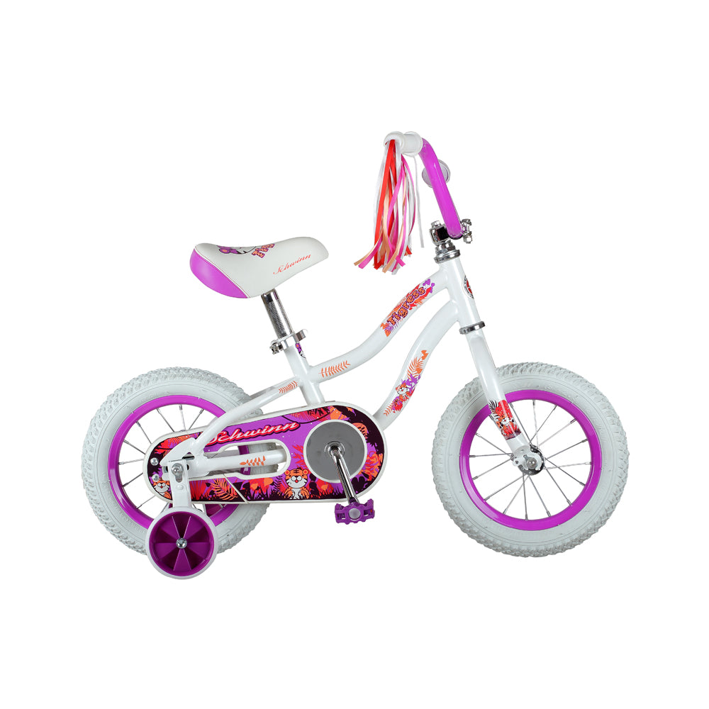 Schwinn - 12" Girls Tigress Bicycle - White - Cyclesouq.com