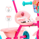 Spartan Disney Princess Children's Tricycle with Pushbar