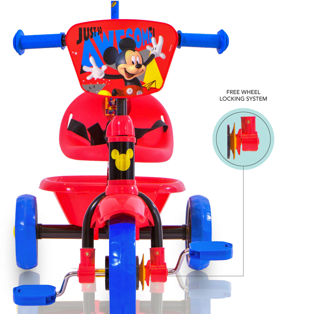 Spartan Disney Mickey Children's Tricycle with Pushbar