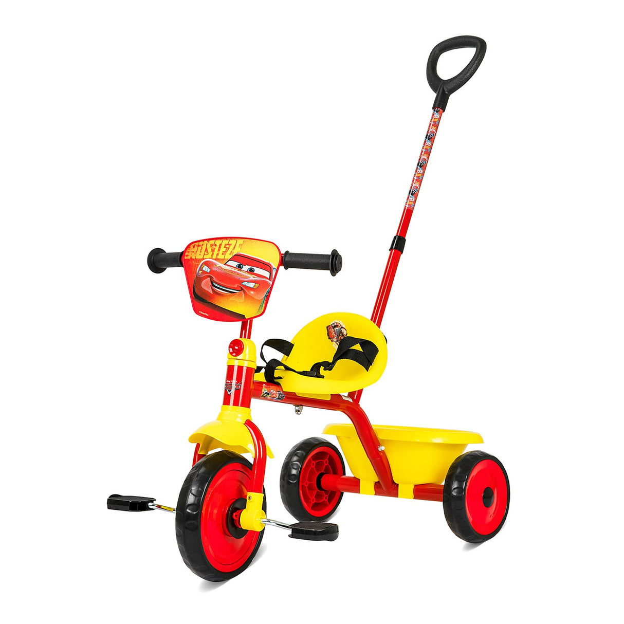 Spartan Disney Cars Children's Tricycle with Pushbar